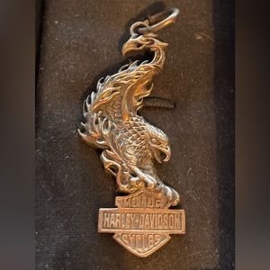 .925 Silver eagle charm. Harley Davidson.